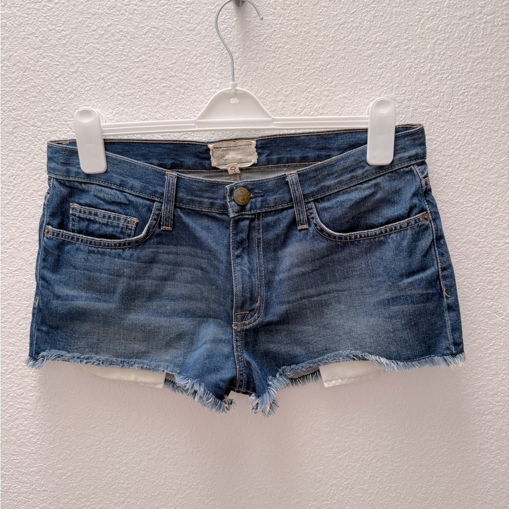 Current/Elliott Dark Blue Jean The Boyfriend Shorts size 28